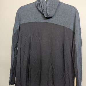 Two-Tone Cowl Neck Top